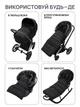 Конверт зимний Bair Arctic + варежки с мехом Черные - изображение 10
