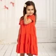 Сукня для дівчаток Trendy Тot 03-01270 кораловий 122 см (7 років) - изображение 4
