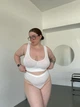 Комплект бесшовного белья plus size 3XL Белый - изображение 1