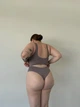 Комплект безшовної білизни plus size 2XL Сливовий - зображення 2