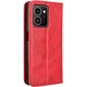 Чехол-книжка Deexe Retro Style для HMD Skyline - Red - изображение 6