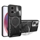 Чохол Magnetic Shield для Motorola Moto G85 протиударний бампер з підставкою Black - зображення 1