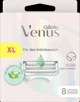 Картриджі змінні для гоління (леза касети) жіночі Venus Satin Care 8 шт. - зображення 2