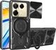 Чехол Magnetic Shield для Infinix Note 40 Pro / X6850 бампер противоударный с подставкой кольцом Black - изображение 1