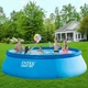 Надувной семейный бассейн Intex 26166 EEasy Set 457х107 см с насосом, лестницей, тентом, подстилкой 12430 лит - изображение 5