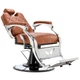 Гідравлічне перукарське крісло Dion Barberking A-040-SILVER-BROWN - зображення 2
