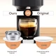 Многоразовая капсула для кофеварки Nespresso Vertuo Next, Vertuo POP + 3 адаптера на 80, 150, 230 мл ICafilas - изображение 5
