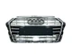 Решетка радиатора с дистроником для Audi A3 2017-2020 черная с хромом для Audi A3 2012-2020 (8704) - изображение 1
