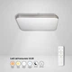 Led светильник потолочный ULM-0959 50W 2900K-6000K 30х30 см с пультом ДУ квадратный белый хром - изображение 1