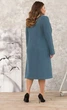 Демісезонне пальто з турецького кашеміру Lady Prestige Л614 50 джинс - изображение 2