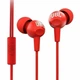 Гарнитура проводная JBL C100SI красная - наушники с микрофоном и динамиками 8мм - изображение 3