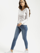 Longsleeve damski Cross Jeans 56144-008 XL Biały (8697319673579) - obraz 3