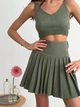 Юбка мини летняя женская ARTKNIT Kayla 35034 S-M Хаки (4823093460959) - изображение 6