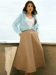 Юбка миди летняя женская Seventeen 2179.6013 XXL-3XL Коричневая (Sev2000000195155) - изображение 3