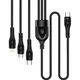 Дата кабель USB-C to Lightning + Micro 5P + USB-C 1.2m 3.0A (PD60W data) Black ColorWay (CW-CBPDU3060-BK) - зображення 6