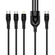 Дата кабель USB-C to Lightning + Micro 5P + USB-C 1.2m 3.0A (PD60W data) Black ColorWay (CW-CBPDU3060-BK) - зображення 7