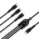 Дата кабель USB-C to Lightning + Micro 5P + USB-C 1.2m 3.0A (PD60W data) Black ColorWay (CW-CBPDU3060-BK) - зображення 8