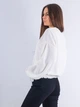 Блуза на резинке BEBE PLUS 24520 S (75208S) Белый - изображение 3