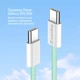 Дата кабель USB-C to USB-C 1.0m 60W 3.0А green ColorWay (CW-CBPDCC061-G) - зображення 4