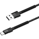 Дата кабель USB 2.0 AM to USB-C 1.0m 2.4А black ColorWay (CW-CBUC063-BK) - зображення 1
