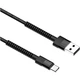 Дата кабель USB 2.0 AM to USB-C 1.0m 2.4А black ColorWay (CW-CBUC063-BK) - зображення 4