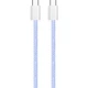 Дата кабель USB-C to USB-C 1.0m 60W 3.0А purple ColorWay (CW-CBPDCC061-PU) - зображення 2