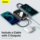 Портативная батарея Павербанк Baseus Qpow Pro 20000 mAh 22.5W з кабелем Type-C Digital Display Quick Charge/Power Delivery (PPQD060301) Черный - изображение 8