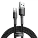 Кабель Baseus Cafule Cable USB to Type-C 3A 1m, Gray/Black - зображення 1