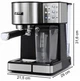 Кавомашина Yoer EMF01S 1350 Вт 20 бар 1,8 л 4 програми - зображення 10