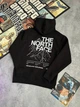 Худи унисекс с рисунком гор и логотипом the north face размер M черного цвета - изображение 2