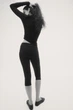 Леггинсы H&M 1234805 черный XS - изображение 4