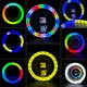 Кольцевая светодиодная Led RGB Лампа 33 см с зажимом для телефона диаметром 13" 3D-33 Черный - изображение 9