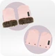 Зимние перчатки на коляску MoMi Muffins Pink флисовая муфта на коляску, санок, велосипеда, универсальные водонепроницаемые перчатки муфта с флисовой подкладкой для родителей, защита рук от холода и ветра - изображение 4