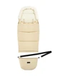 Зимний конверт в коляску 2в1 Momi Sleeping Bag Beige детский флисовый конверт универсальный спальный мешок в коляску, санки, автокресло с капюшоном, трансформируется в сумку для аксессуаров, утепленный детский конверт на зиму - изображение 5