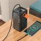 Внешний портативный аккумулятор Павербанк Borofone BJ66B 60000mAh 22.5W 2USB/1Type-C с быстрой зарядкой QC3.0+PD3.0 Black - изображение 2