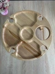 Винний столик Бук на 4 бокали з отвором для пляшки - изображение 4