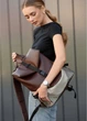 Жіночий рюкзак Sambag RENEDOUBLE шоколадний 37 х 31 х 14 см (27151120r) - зображення 5
