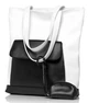 Шоппер женский Sambag Shopper белый с черным 41 х 30 х 10 см (93251008) - изображение 1