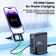 Зарядний пристрій Toocki 140W GaN Desktop Charger з LED дисплеєм і 5 портами (PD 3.0+QC 4.0) для швидкої зарядки 3C+2A (Black) - зображення 2