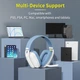 Наушники BINNUNE BW06 LIGHTSPEED Wireless Gaming Headset — Blue-White - изображение 2