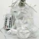Светодиодная комнатная гирлянда штора занавес на окно с фигурками колокольчика оленя елки 12 штук работа от сети 2,5 м (478644-Prob) Желтая - изображение 6