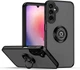 Чехол Fiji Colorframe для Samsung Galaxy A24 (A245) матовый бампер с кольцом подставкой Black - изображение 1