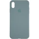 Чехол Fiji Silicone Case для Apple iPhone XR бампер накладка Full Soft Granny Grey - изображение 2