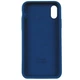 Чехол Fiji Silicone Case для Apple iPhone XR бампер накладка Full Soft Blue Cobalt - изображение 2