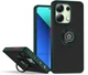 Чехол Fiji Colorframe для Xiaomi Redmi Note 13 матовый бампер с кольцом подставкой Green - изображение 1