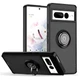 Чохол Fiji Colorframe для Google Pixel 7 Pro матовий бампер з кільцем підставкою Black - зображення 1