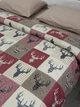 Комплект постільної білизни Ecotton Євро 210 x 220 см 29345/2 Олені на червоному Ecotton Фланель (2100024290000) - зображення 8