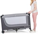 Кровать-манеж Kinderkraft Leody с пеленатором Grey (KCLEOD00GRY00AC) (5902533917952) - изображение 10