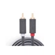 Аудіокабель Ugreen AV104 2RCA to 2RCA Audio Cable, 1.5 m Black 10517 - зображення 3