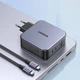 Зарядное устройство Ugreen CD289 3xUSB 140W GaN 2хType-C+USB Type-C to Type-C Cable 1.5м Gray (90549) - изображение 5